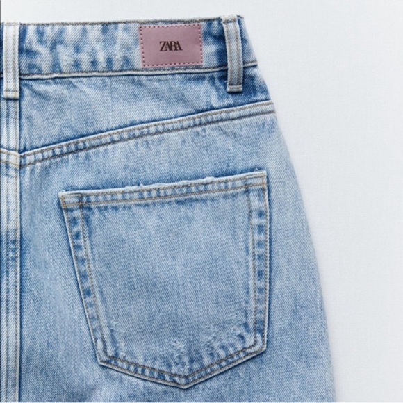 Zara woman Denim Mini Skirt - Picture 8 of 9